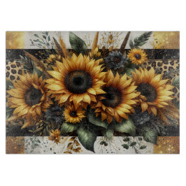 Cortar Tabla de recorte de impresión de leopardo de giras