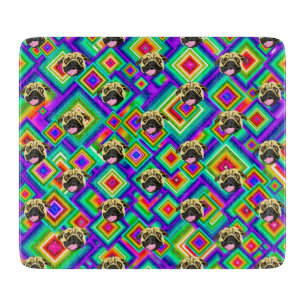 Cortar Tabla decorativa de vidrio para picar con diseño d