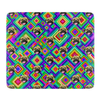 Cortar Tabla decorativa de vidrio para picar con diseño d