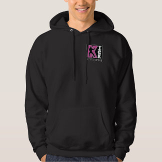 Corte holgado unisex negro de la sudadera con