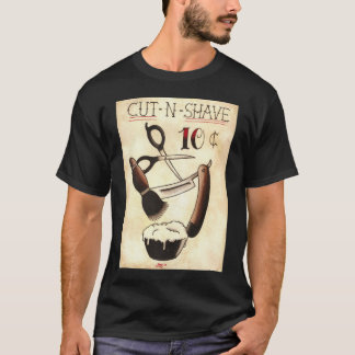 Corte la camisa del tatuaje del afeitado de N