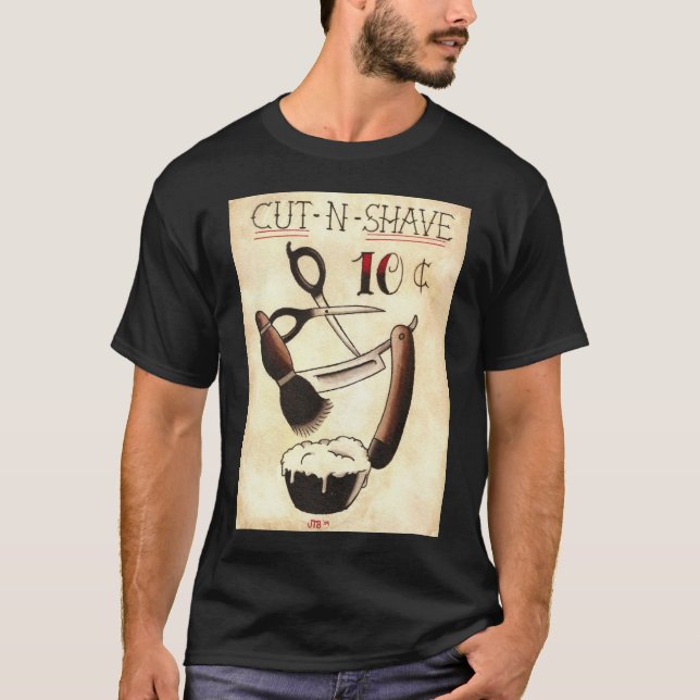Corte la camisa del tatuaje del afeitado de N (Anverso)
