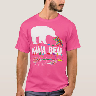 Corte Nana Bear Autismo Conciencia Camisa Fama Aut