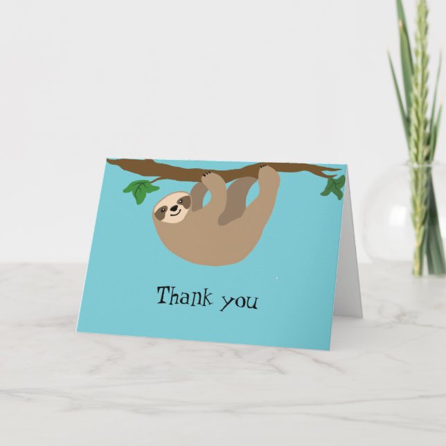 Corte Sloth, nota de agradecimiento (Anverso)