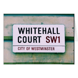 Corte Whitehall - Rótulo de la ciudad de Westminst