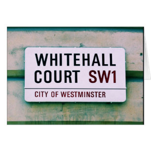 Corte Whitehall - Rótulo de la ciudad de Westminst