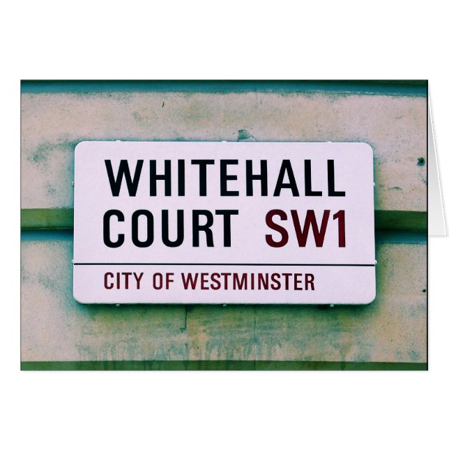 Corte Whitehall - Rótulo de la ciudad de Westminst (Anverso (Horizontal))