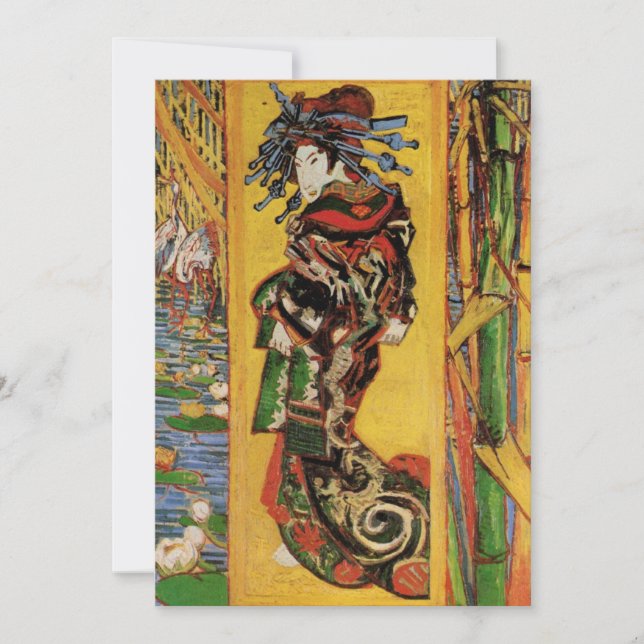 Cortesía japonesa de Oiran por Vincent van Gogh (Anverso)
