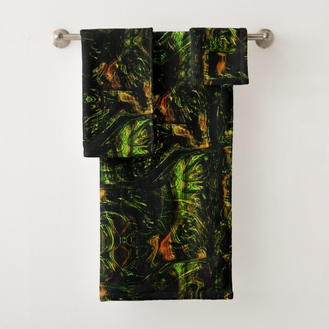 Corteza de árbol bajo vidrio verde martillo (In situ)