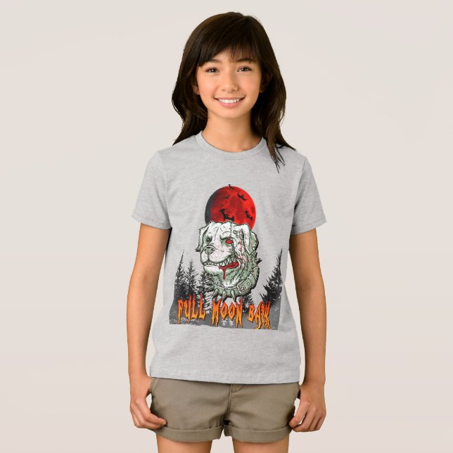 Corteza de luna de sangre - Camisa Halloween de pe ( Anverso Completo)