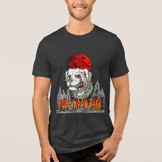 Corteza de luna de sangre - Camisa Halloween de pe (Anverso)