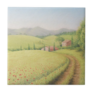 Cortijo toscano, Italia en baldosa cerámica en