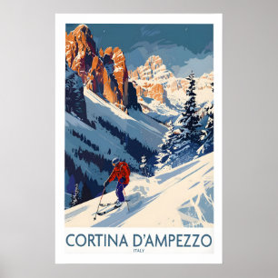 Cortina dampezzo Impresión de esquí - Italia 1