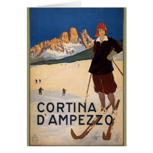 Cortina d'Ampezzo Viaje Poster Arte