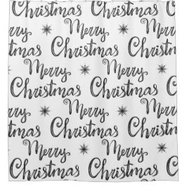 Cortina de baño navideño