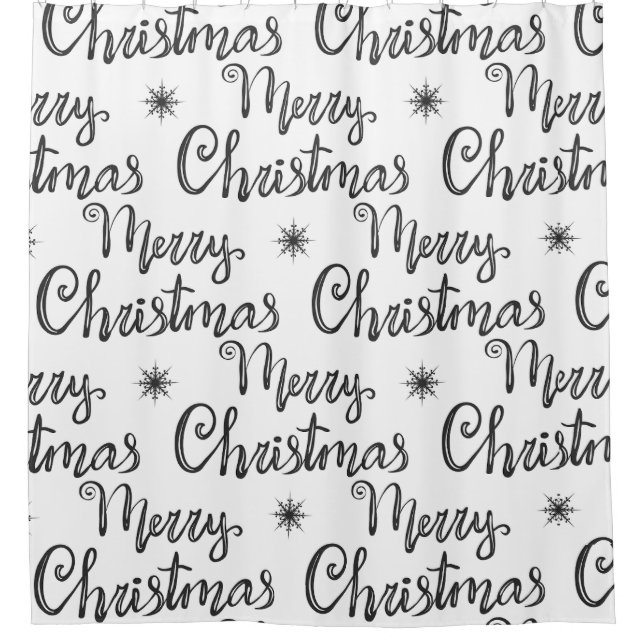 Cortina de baño navideño (Anverso)
