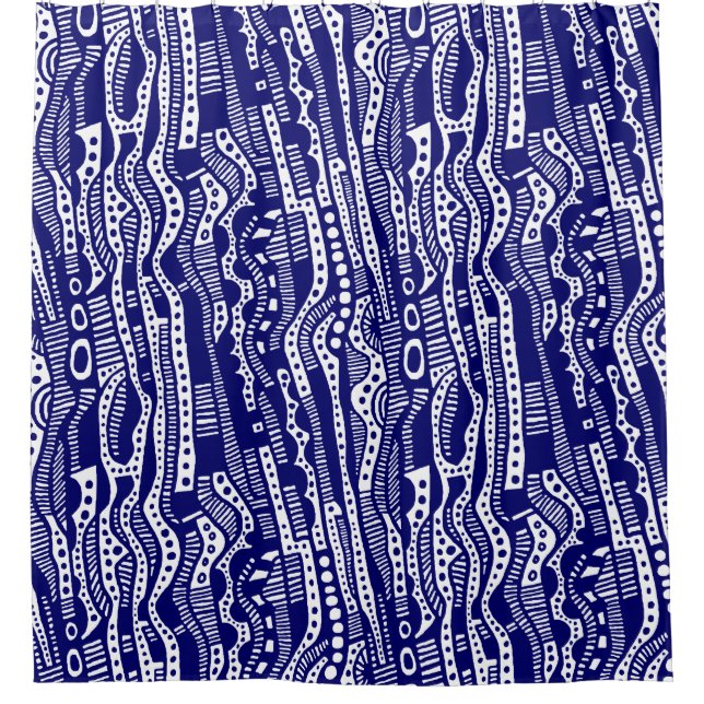 Cortina De Ducha 12015 - Azul marino profundo (Anverso)