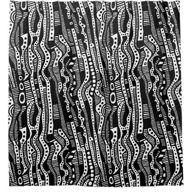 Cortina De Ducha 12015 - Negro (Anverso)