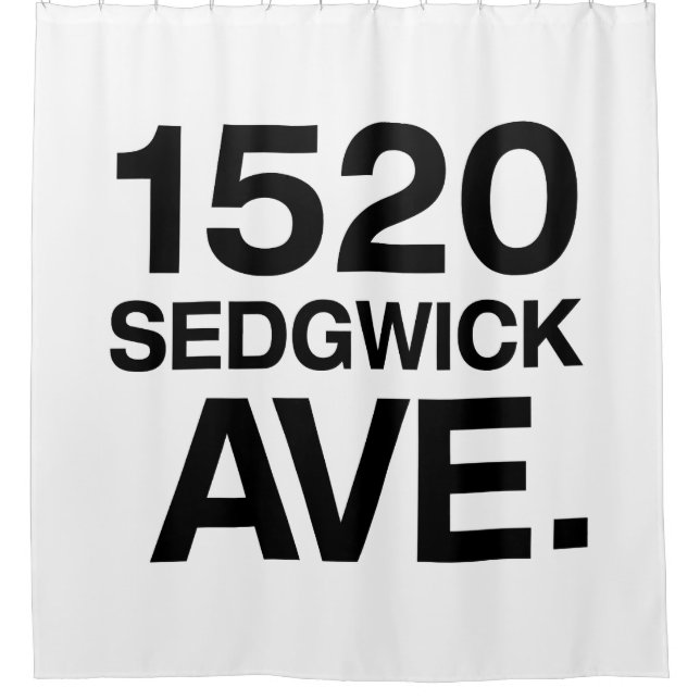 CORTINA DE DUCHA 1520 SEDGWICK AVE. (Anverso)