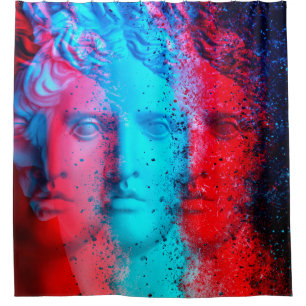 Cortina De Ducha 3.ª anaglyph. Covid-mutantes. David Apollo. G