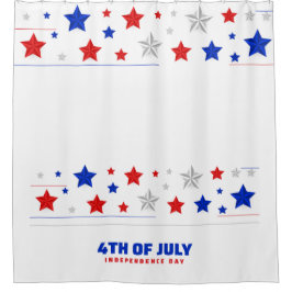 Cortina De Ducha 4 de julio Día de la Independencia