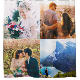 Cortina de ducha 4 impresión de borde fotográfico