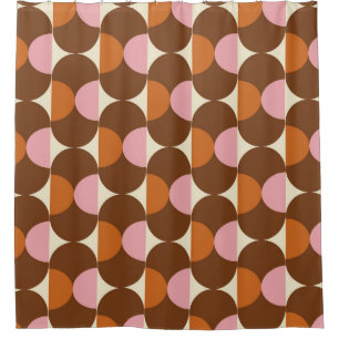 Cortina De Ducha 70s retro vintage pattern backgroundvintage, geome