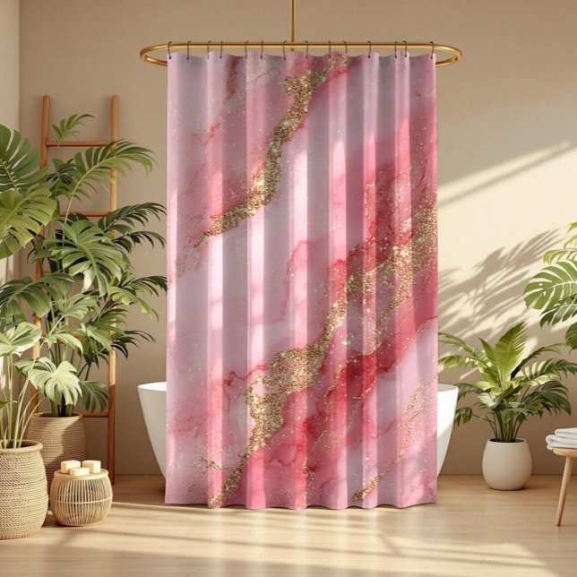 Cortina De Ducha A luxurious pink marble background (Subido por el creador)