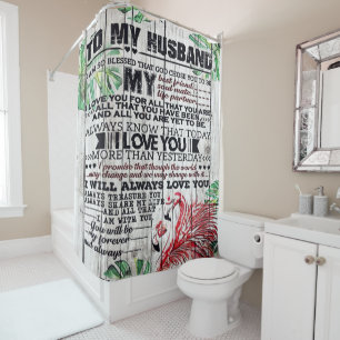 Cortina De Ducha A mi marido presente   Ofertas de amor presentes  