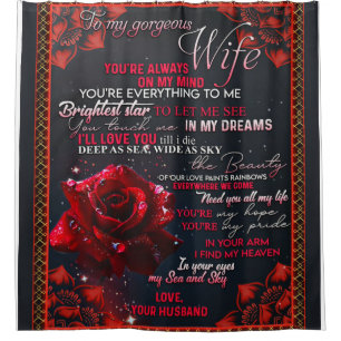 Cortina De Ducha A mi Rosa esposa regalo de cumpleaños, regalo de p