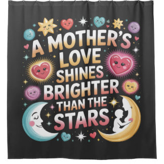 Cortina De Ducha A Mother's Love Shines Brighter Than The Stars