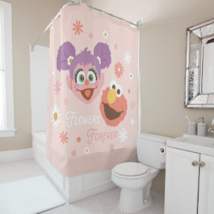Cortina De Ducha Abby Cadabby y Elmo Flores Para Siempre