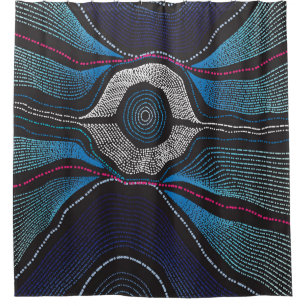 Cortina de ducha aborigen Design-3