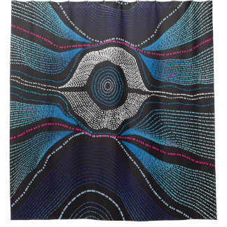 Cortina de ducha aborigen Design-3