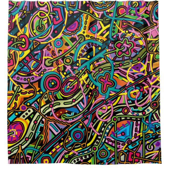 Cortina De Ducha Abstracción de la toonía (Anverso)