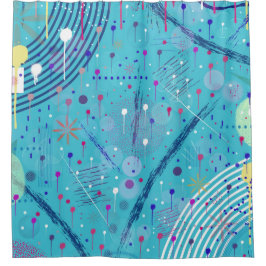 Cortina De Ducha Abstract Art: Sparklers in the Sky