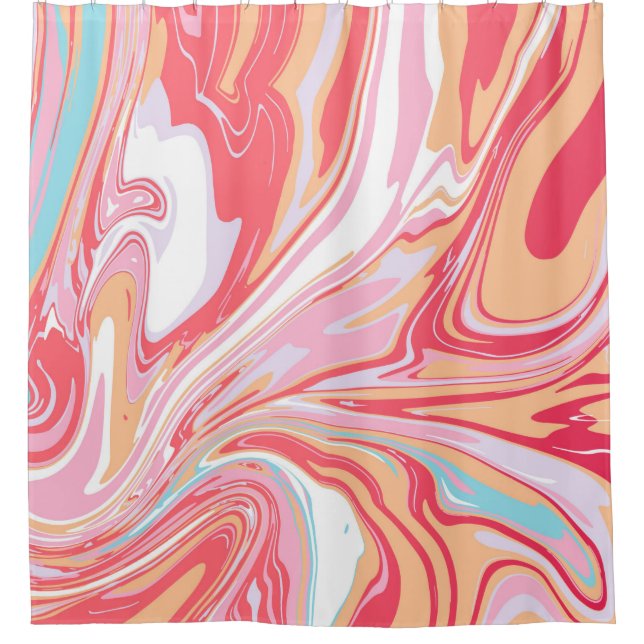 Cortina De Ducha Abstract liquid marble or epoxy trending backgroun (Anverso)