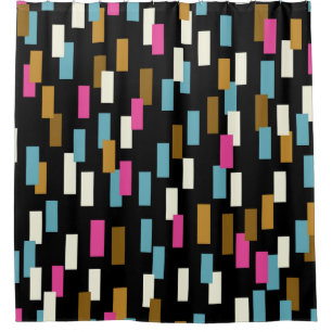 Cortina De Ducha Abstract pattern with textured geometric shapes. a
