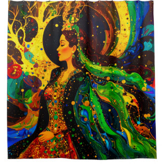 Cortina De Ducha abstract woman 002