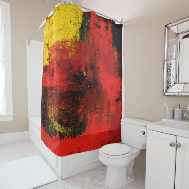 Cortina de ducha abstracta de 1965 (In situ)