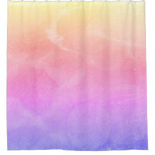 Cortina de ducha abstracta "Warm Sunrise"