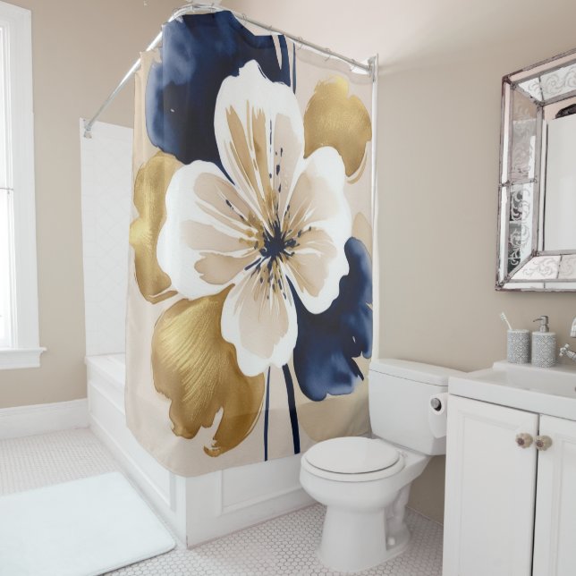 Cortina De Ducha Abstracto Floral (In situ)