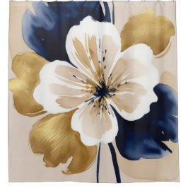 Cortina De Ducha Abstracto Floral