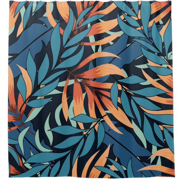 Cortina De Ducha Abstracto tropical Pastel (Anverso)