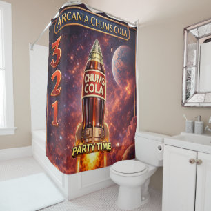 Cortina De Ducha Accesorios universales de cohete/baño de chums