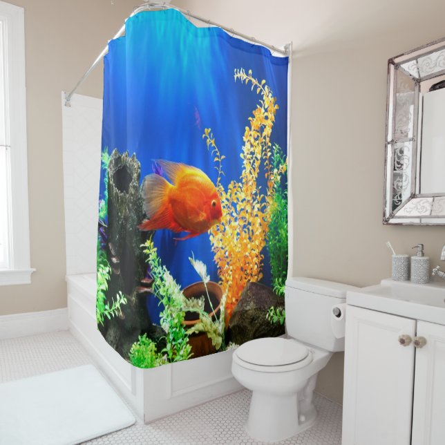 Cortina De Ducha Acuario de tanques de peces (In situ)
