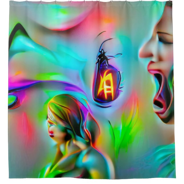 Cortina De Ducha Acusticofobia (Anverso)