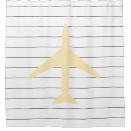 Cortina De Ducha Aeronave piloto de aviones Funky