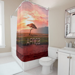 Cortina De Ducha Africa Sunset African