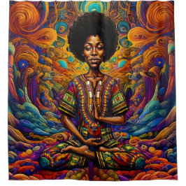 Cortina De Ducha Afrocentric buddhacore 003